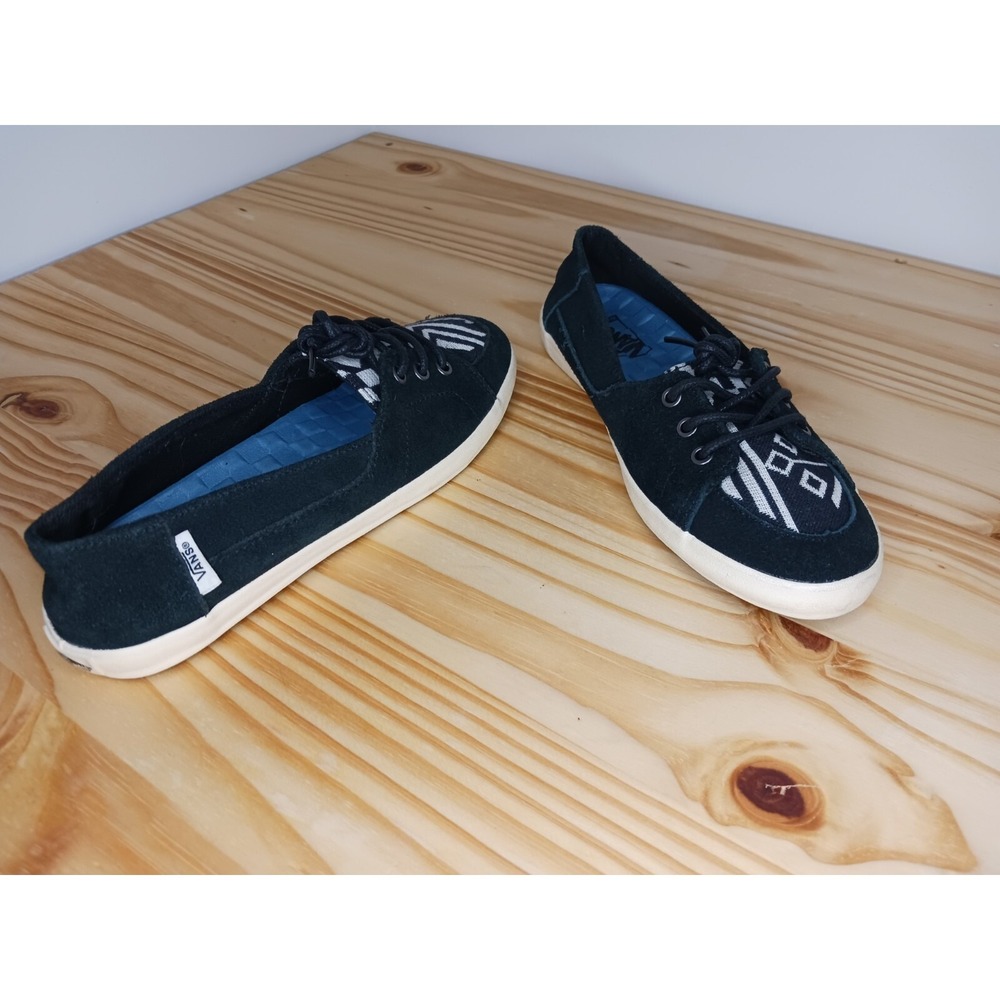RARE Vans Women's Size 6.5 Black White Palisades Lo No Show Shoes Sneakers TB9C